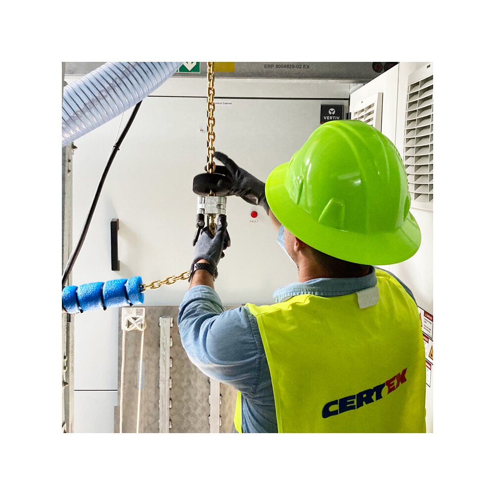 Tandem tool is attached to the chain | © CERTEX Danmark A/S