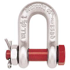 Manille droite boulonnée goupillée G2150