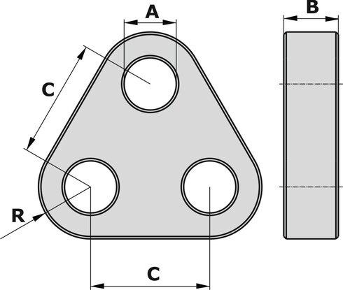 Schéma de la triplate TR1 GN