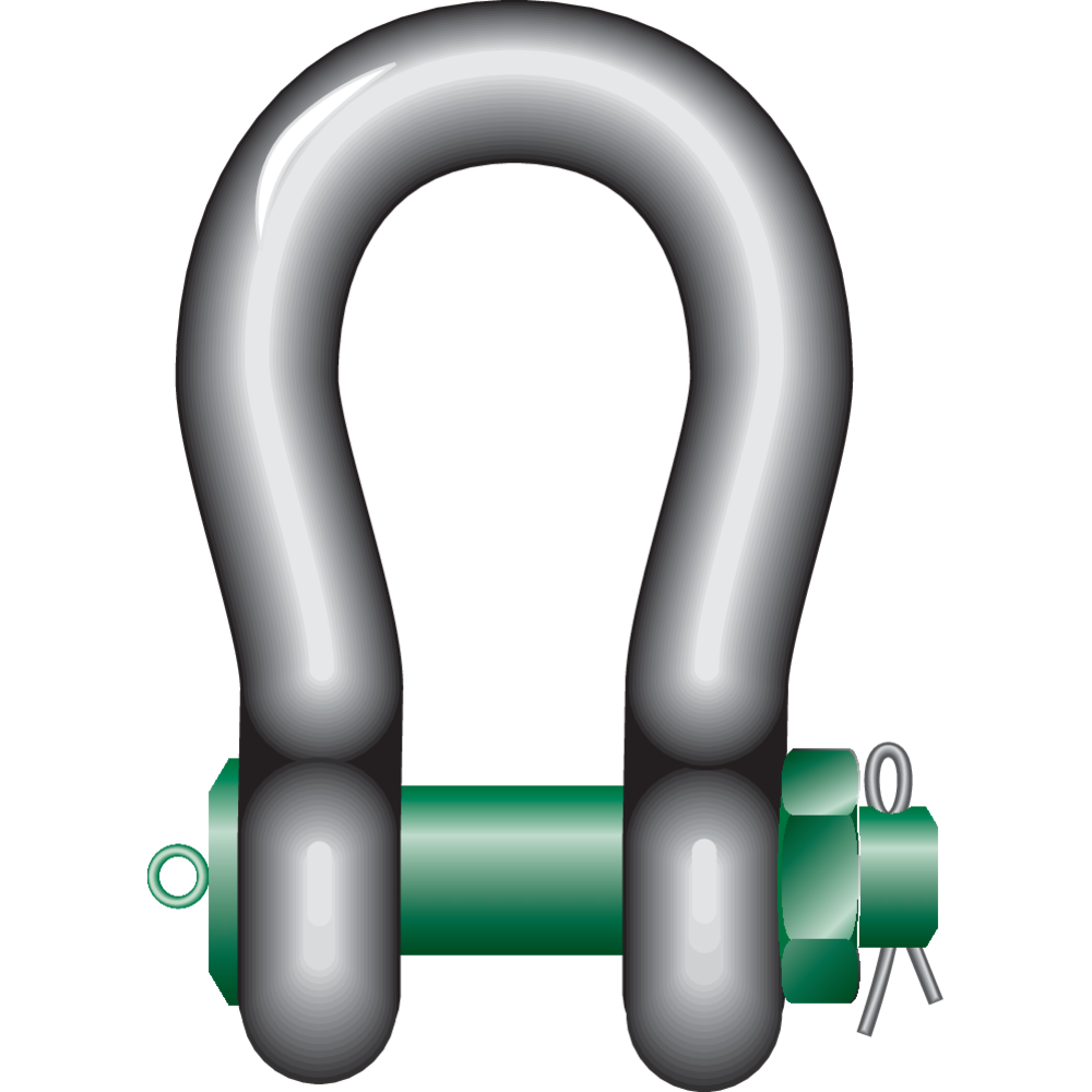 Heavy Duty Shackle Green Pin® P-6036