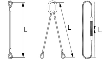 Descriptif des élingues câble