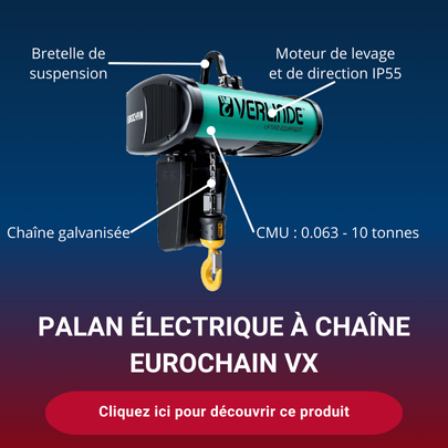 Voir le palan électrique à chaîne EUROCHAIN VX