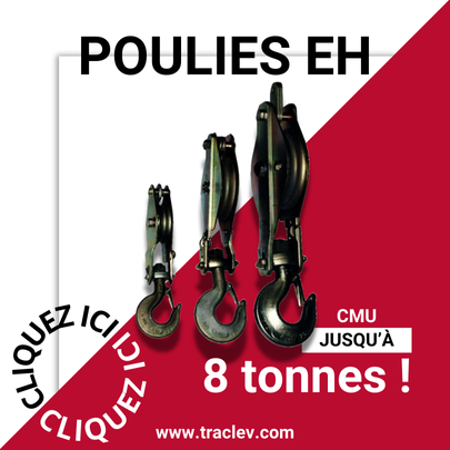 Poulies EH pour câbles métalliques | © Traction Levage